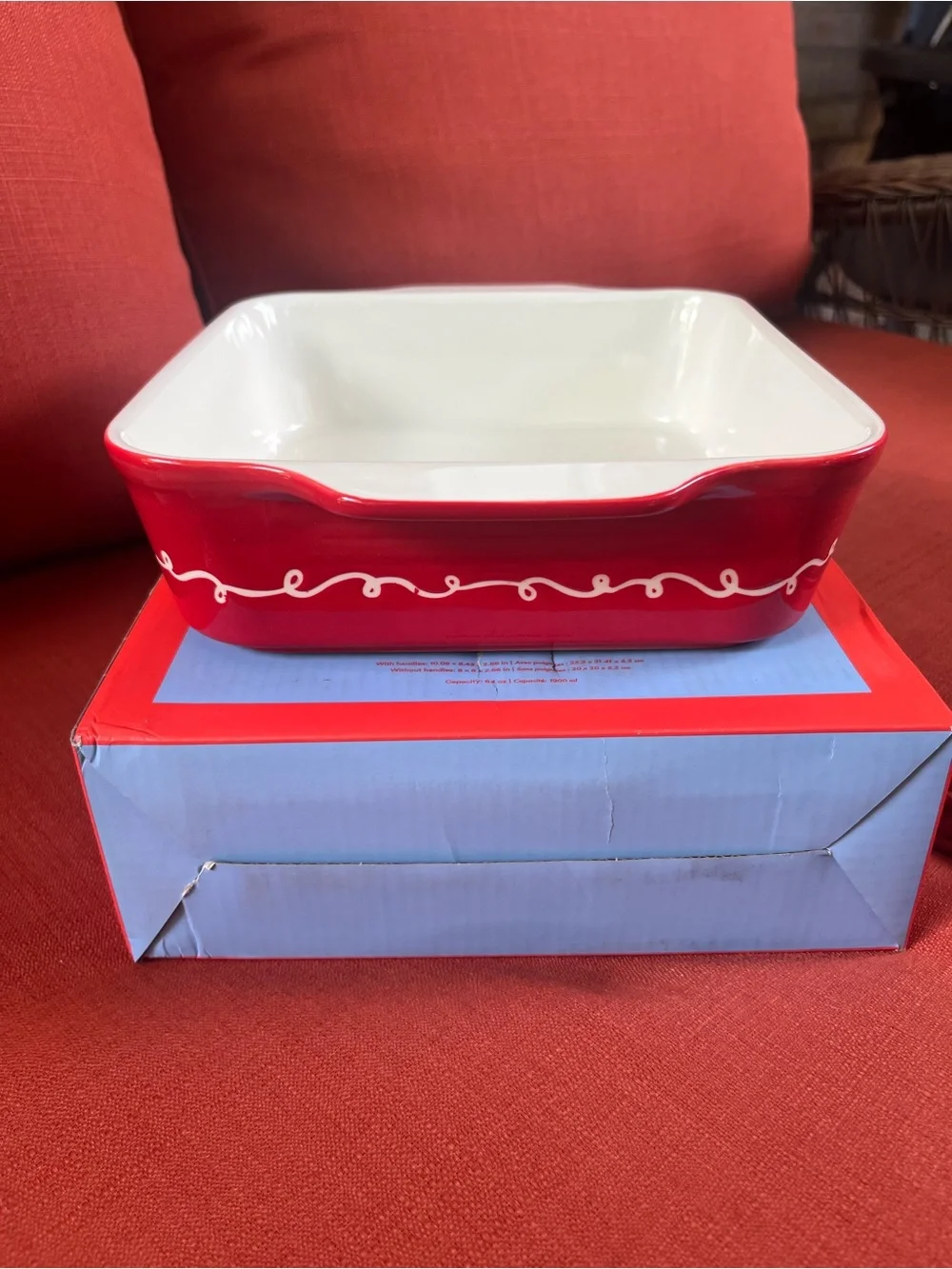 NIB Round House Baking Dish